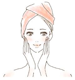 UV美容液を塗る